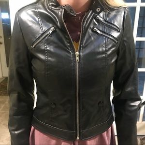 Faux leather jacket
